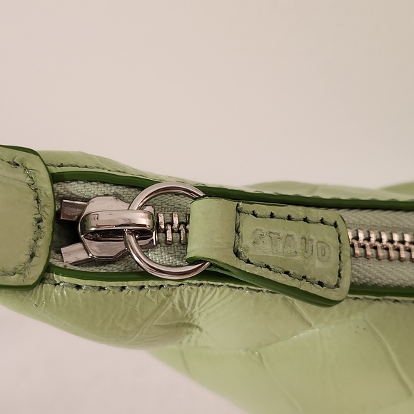STAUD Scotty bag - Croc Embossed in Agave (light green) - Picture 9 of 10